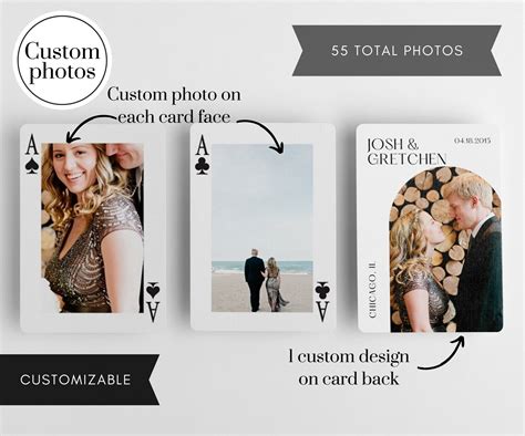 personalised playing cards with different photos|Custom Playing Cards .